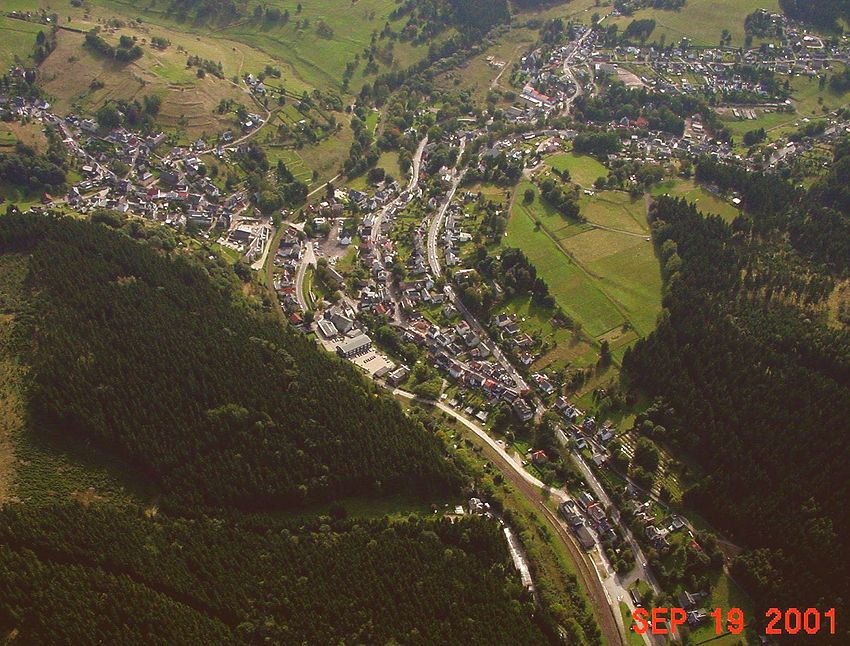 Luftbild von Sttzerbach am Rennsteig